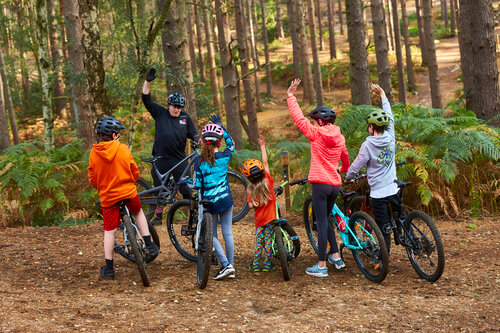 MTB coach and kids group